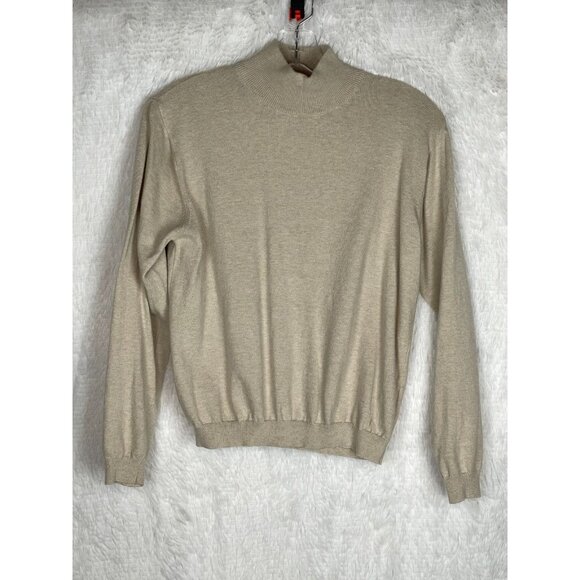 Talbots Petites Small Beige Turtleneck Sweater - Picture 1 of 6